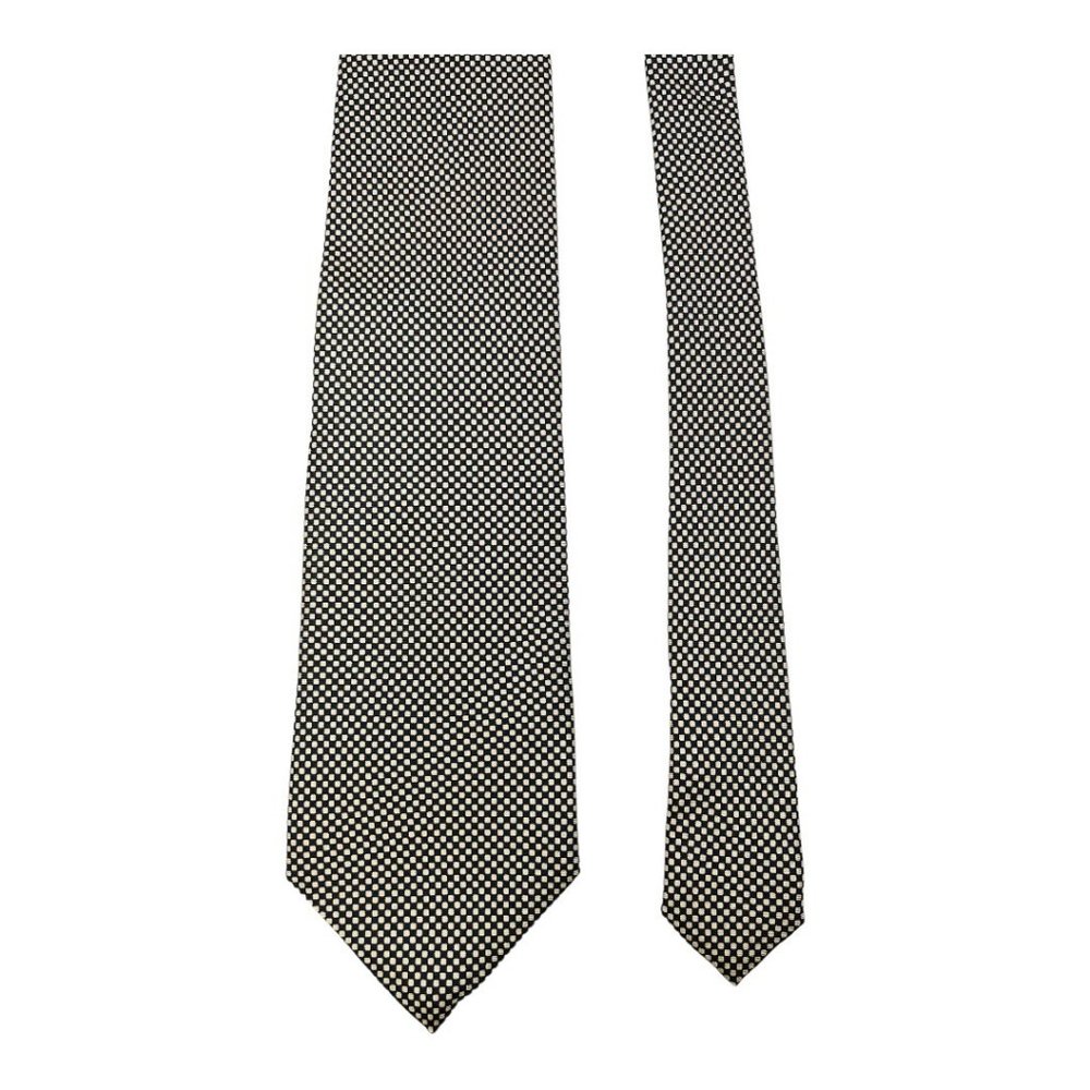 Cremieux 100% Silk Men's Tie Champagne & Black